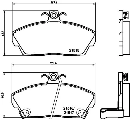 MINTEX MINTEX MDB1659 1x MINTEX MDB1659 Brake Pad Set 