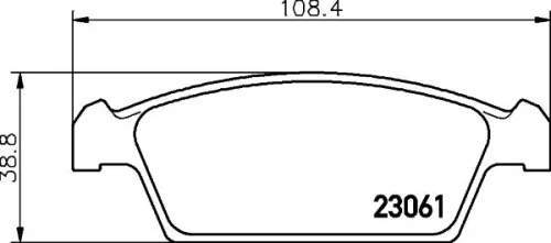 MINTEX MINTEX MDB1679 1x MINTEX MDB1679 Brake Pad Set 