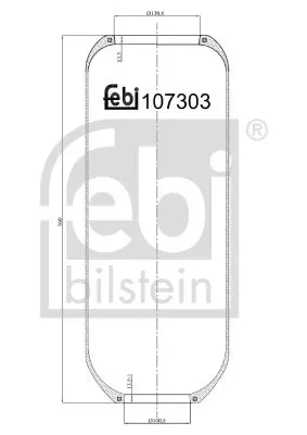 Febi Front Air Bag Suspension Spring For Iveco Eurostar Eurotech Mh Eurotec