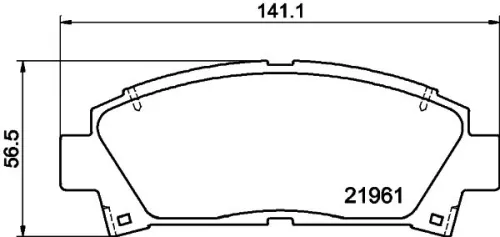 MINTEX MINTEX MDB1684 1x MINTEX MDB1684 Brake Pad Set 