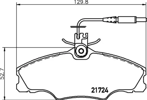 1x  MINTEX Brake Pad Set