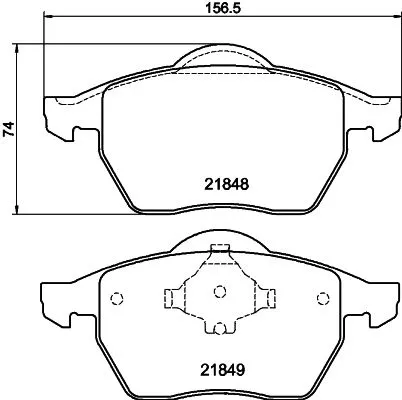 1x  MINTEX Brake Pad Set