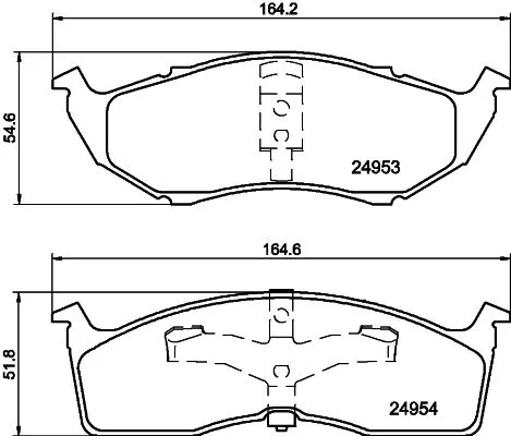 1x  MINTEX Brake Pad Set