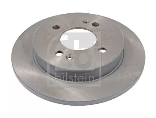 2x Febi Rear Solid Brake Disc For Hyundai Kia I10 Picanto