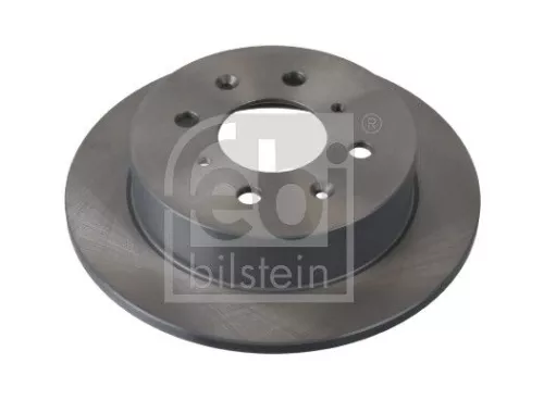 2x Febi Rear Solid Brake Disc For Honda Civic Crx Jazz