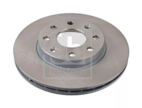 2x Febi Front Internally Vented Brake Disc For Chevrolet Daewoo Astra Aveo