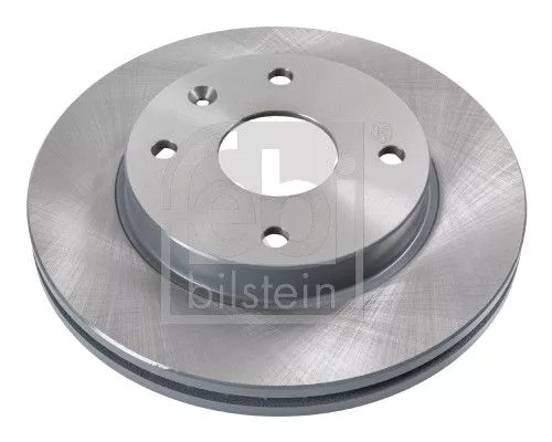 2x Febi Front Internally Vented Brake Disc For Chevrolet Daewoo Lacetti Nu