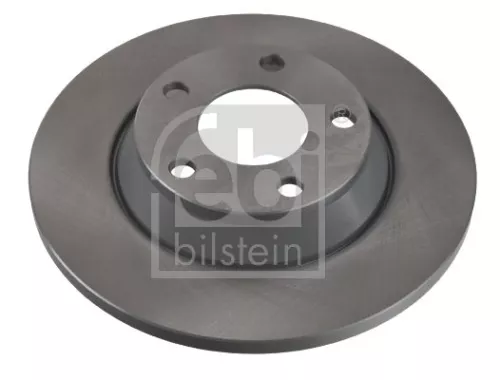 2x Febi Front Solid Brake Disc For Audi A4