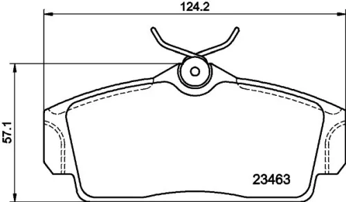 1x MINTEX MDB1818 Brake Pad Set