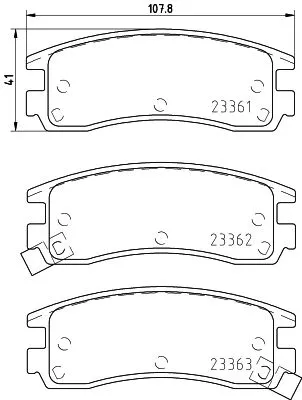 MINTEX MINTEX MDB1825 1x MINTEX MDB1825 Brake Pad Set 