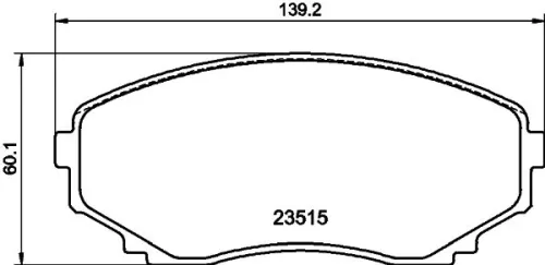 1x MINTEX MDB1830 Brake Pad Set
