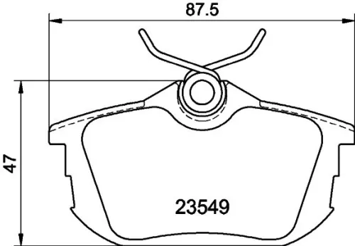 1x MINTEX MDB1831 Brake Pad Set