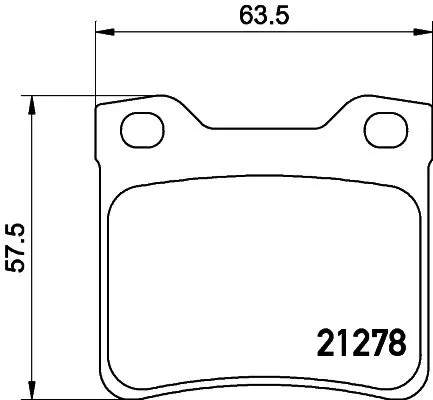 1x  MINTEX Brake Pad Set