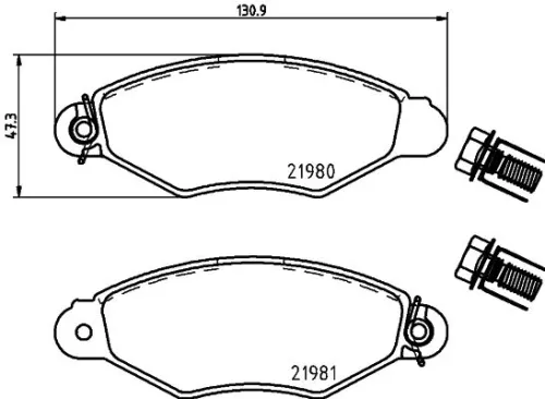 MINTEX MINTEX (MDB1837) 1x  MINTEX Brake Pad Set 