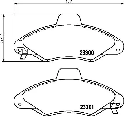 1x  MINTEX Brake Pad Set