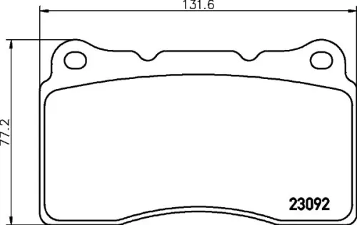 1x  MINTEX Brake Pad Set