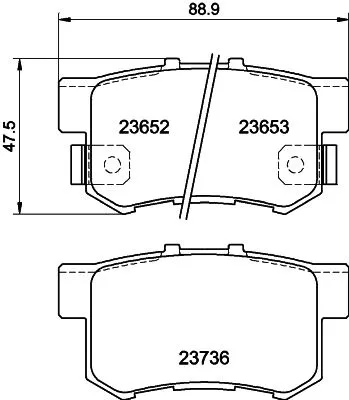MINTEX MINTEX (MDB1866) 1x  MINTEX Brake Pad Set 