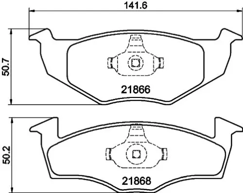 1x  MINTEX Brake Pad Set