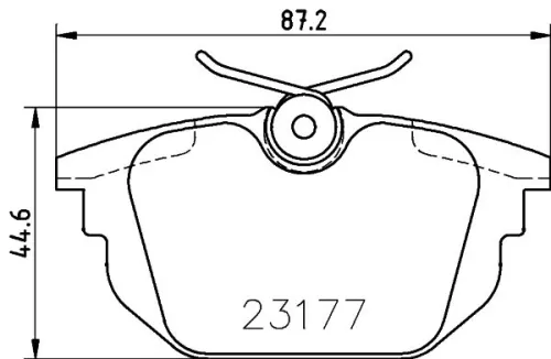 1x  MINTEX Brake Pad Set