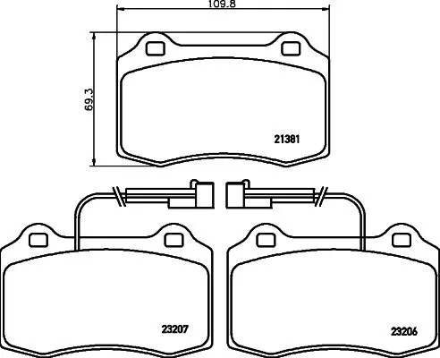 MINTEX MINTEX MDB1877 1x MINTEX MDB1877 Brake Pad Set 