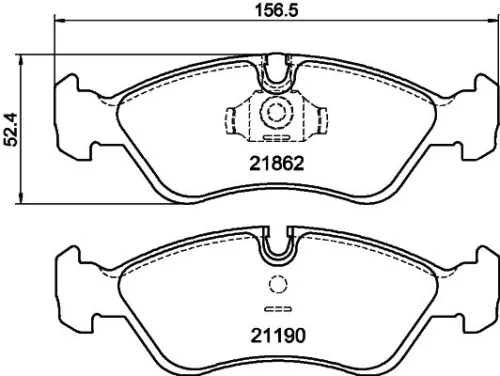1x MINTEX MDB1889 Brake Pad Set