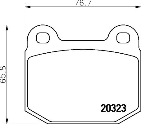 1x  MINTEX Brake Pad Set