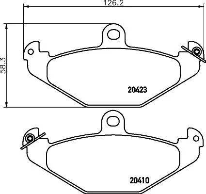 MINTEX MINTEX MDB1891 1x MINTEX MDB1891 Brake Pad Set 