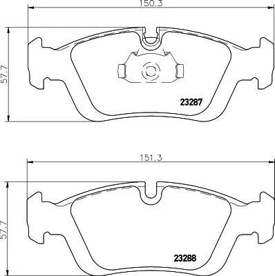 1x  MINTEX Brake Pad Set