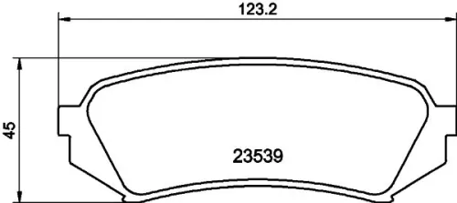 1x  MINTEX Brake Pad Set