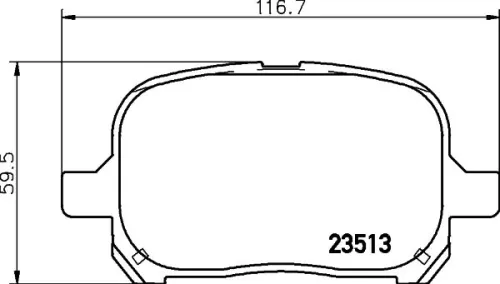 1x  MINTEX Brake Pad Set