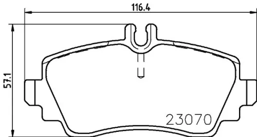 1x  MINTEX Brake Pad Set
