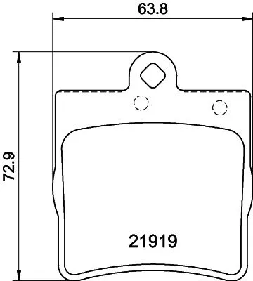 1x  MINTEX Brake Pad Set