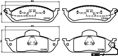 1x  MINTEX Brake Pad Set