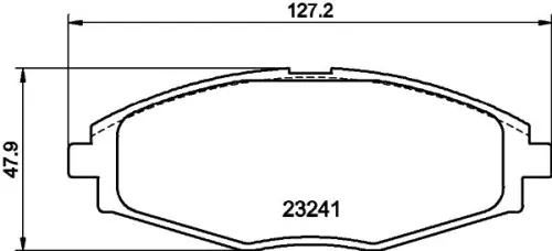 1x MINTEX MDB1941 Brake Pad Set