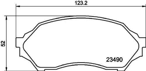 1x MINTEX MDB1946 Brake Pad Set