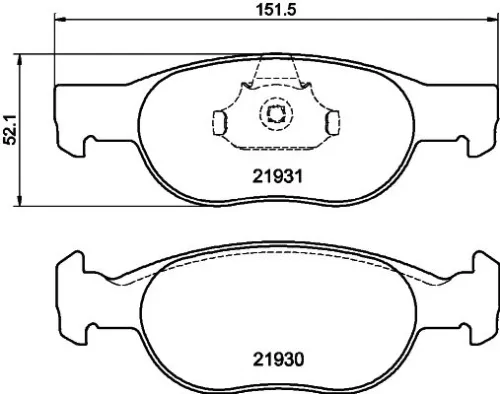 MINTEX MINTEX MDB1956 1x MINTEX MDB1956 Brake Pad Set 