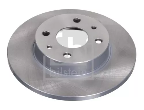 2x Febi Front Rear Solid Brake Disc For Abarth Alfa Romeo Fiat Ford Lancia
