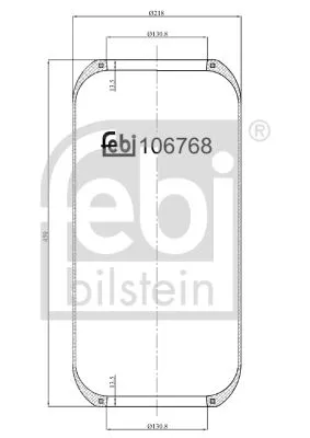 Febi Rear Air Bag Suspension Spring For Iveco Eurostar Eurotech Mh Eurotech