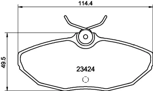 1x MINTEX MDB1983 Brake Pad Set