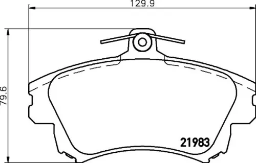 1x  MINTEX Brake Pad Set