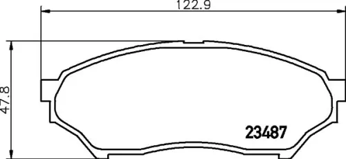 1x MINTEX MDB1996 Brake Pad Set