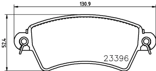 1x  MINTEX Brake Pad Set