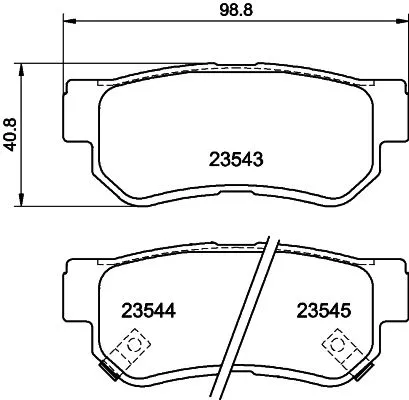 1x  MINTEX Brake Pad Set