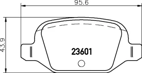 1x MINTEX MDB2042 Brake Pad Set