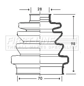  FIRST LINE Drive Shaft Cv Boot Kit