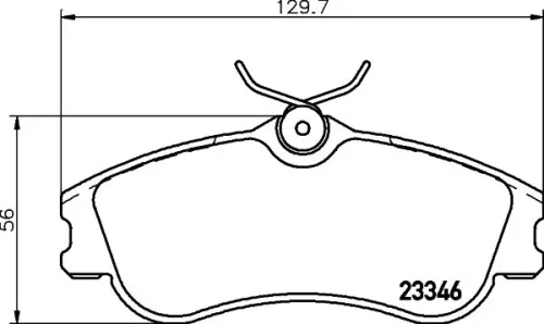 1x  MINTEX Brake Pad Set