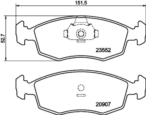 1x  MINTEX Brake Pad Set