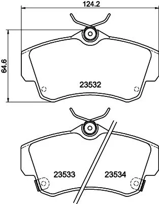 1x  MINTEX Brake Pad Set