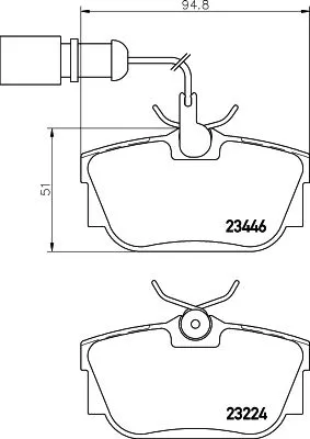 MINTEX MINTEX (MDB2096) 1x  MINTEX Brake Pad Set 