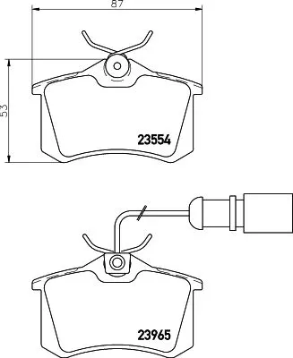 1x  MINTEX Brake Pad Set
